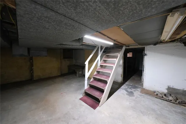 a view of storage and utility room