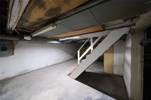 a view of a storage room