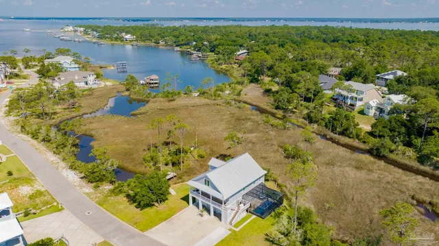 a view of a lake with a mountain
