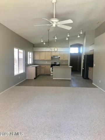 a lobby with furniture and windows