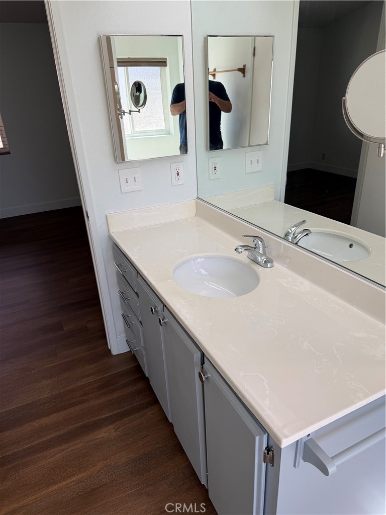 381 Amador Road Pinon Hills, CA 92372 - Photo 7 of 10 a bathroom with a sink and mirror