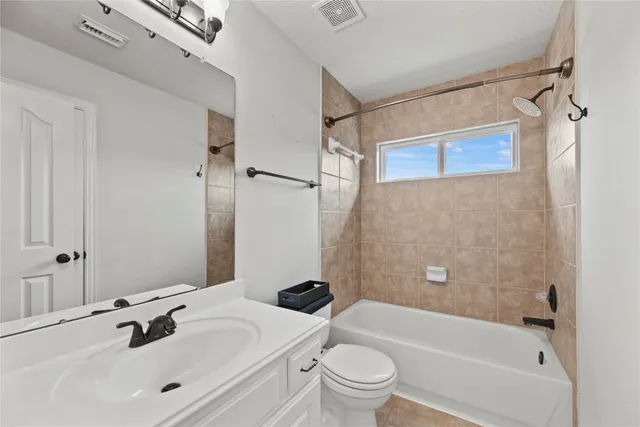 a view of a garden with an outdoor space