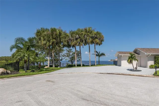 a view of a city and ocean view