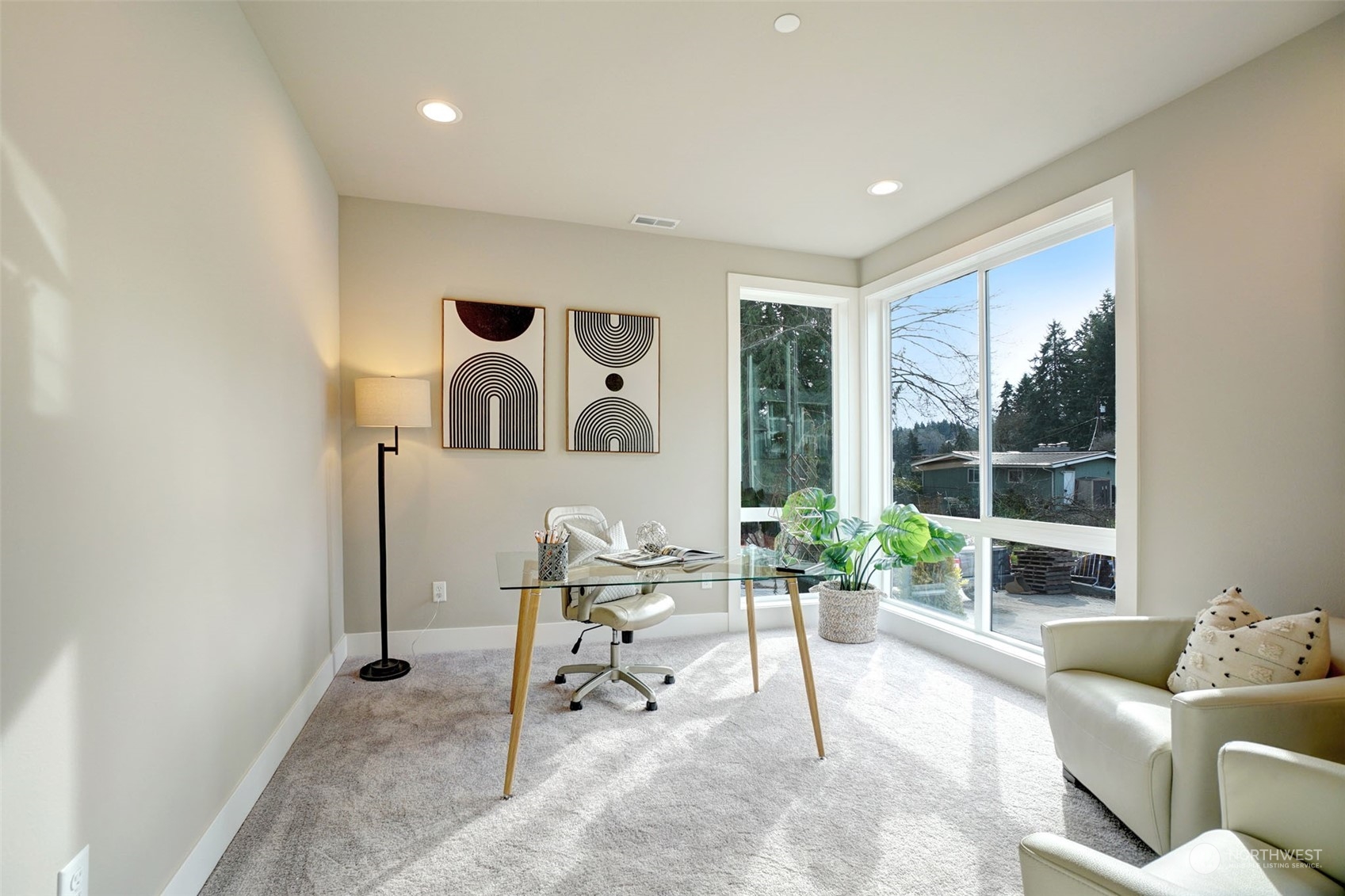 18146 94th Avenue Northeast Bothell, WA 98011 - Photo 14 of 37 a living room with furniture and a large window