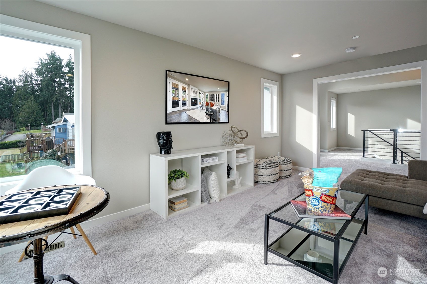 18146 94th Avenue Northeast Bothell, WA 98011 - Photo 22 of 37 a living room with furniture and a wooden floor