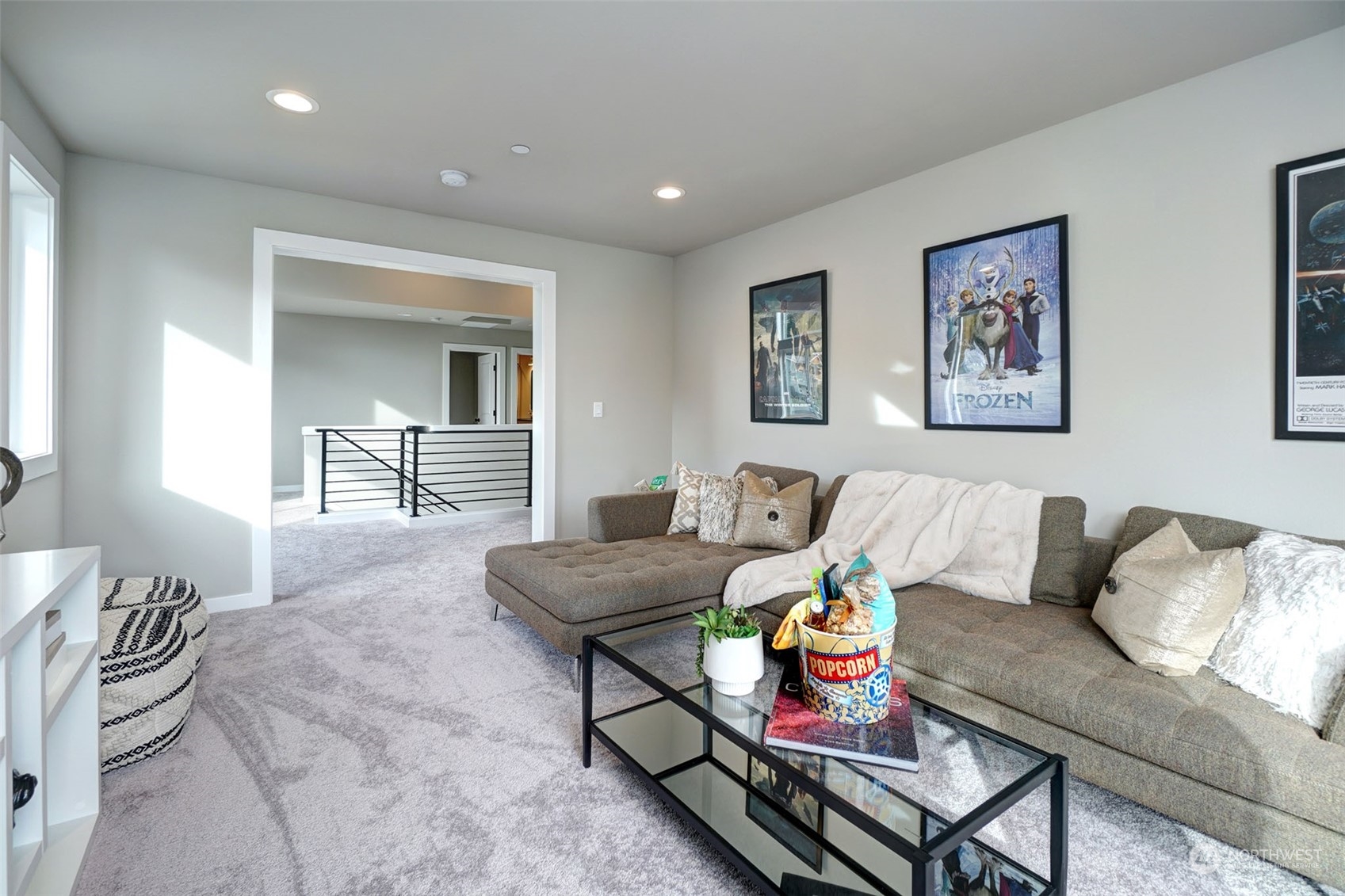 18146 94th Avenue Northeast Bothell, WA 98011 - Photo 23 of 37 a living room with furniture and a wooden floor