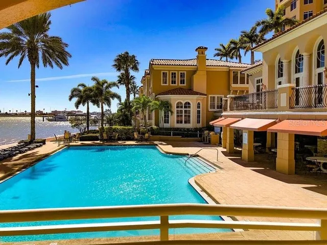 a view of a room with furniture and tub
