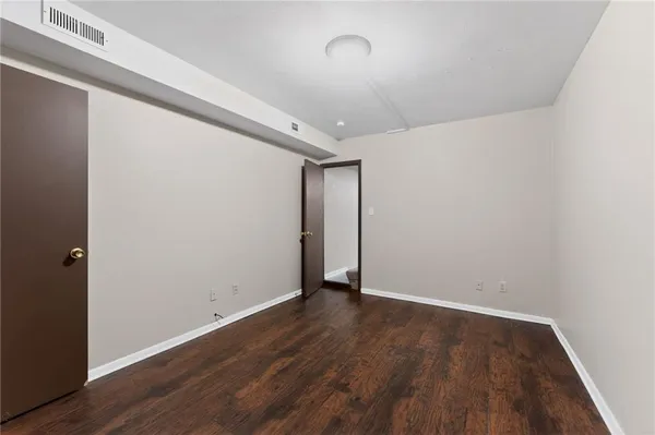 a view of an empty room