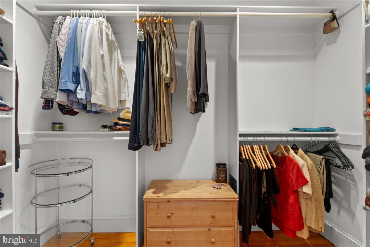 2816 27th Street Northwest Washington, DC 20008 - Photo 38 of 81 a view of walk in closet with clothes and shoes
