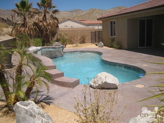 a outdoor space with garden view