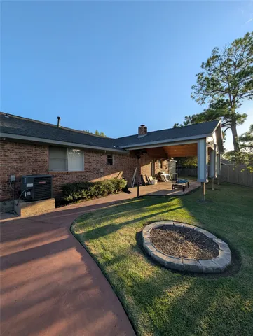 a house with a outdoor space
