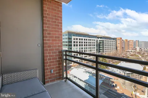 a view of a balcony