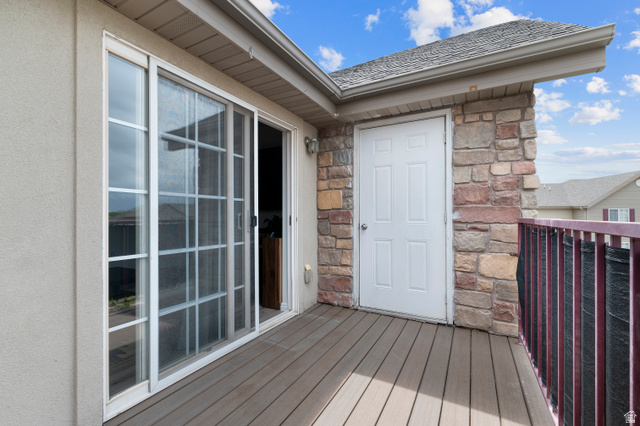 25 West Ridge Road, Unit 25 Saratoga Springs, UT 84045 - Photo 15 of 22 Exterior balcony with composite decking