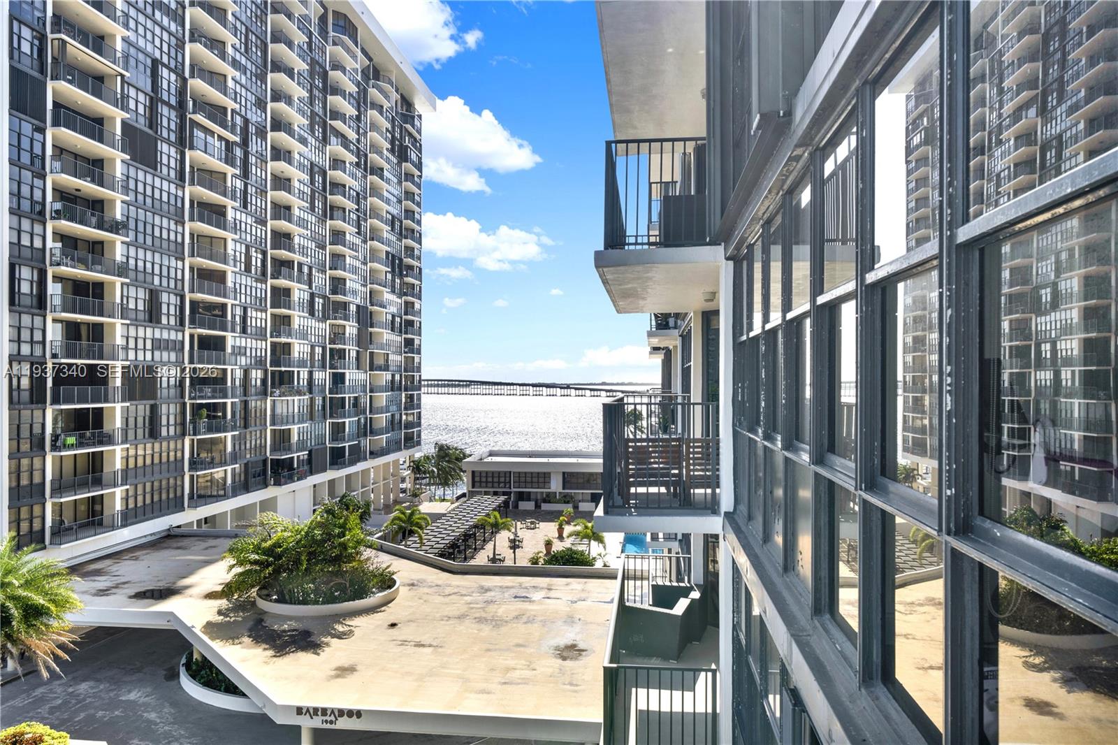 1901 Brickell Avenue, Unit B711 Miami, FL 33129 - Photo 24 of 41 a view of balcony and patio
