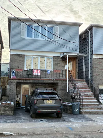 a car parked in front of a building