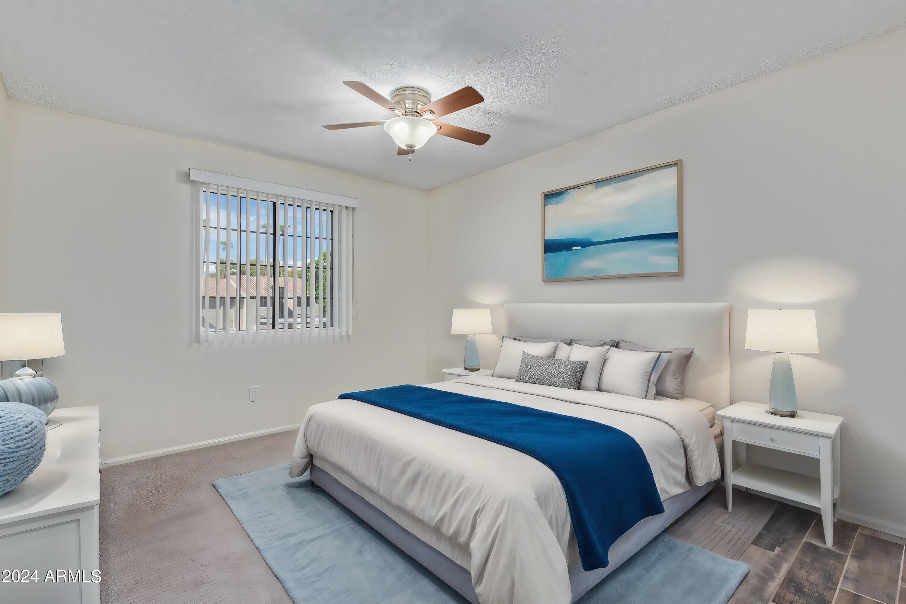533 West Guadalupe Road, Unit 2046 Mesa, AZ 85210 - Photo 12 of 29 a bedroom with bed and a window