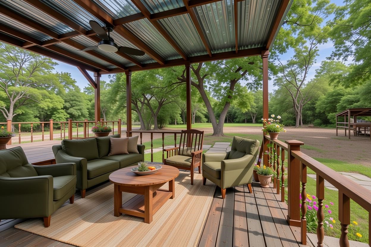 31730 Waller Tomball Road Waller, TX 77484 - Photo 41 of 50 Virtually staged covered deck