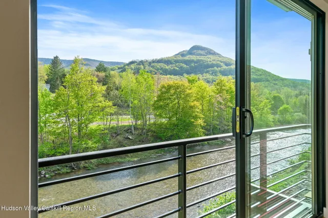 a view of a city from a balcony