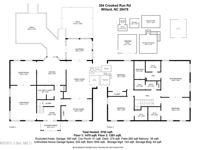 $785,000 | 384 Crooked Run Road, Willard, NC 28478