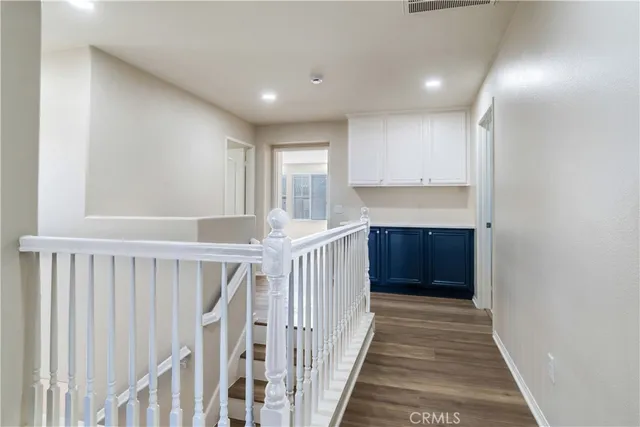 a view of hallway with stairs