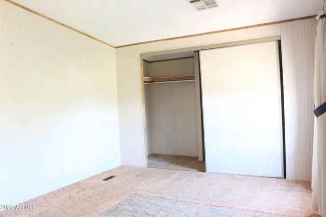 a view of wooden door