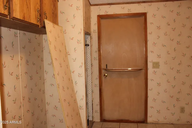 a view of a room with a furniture