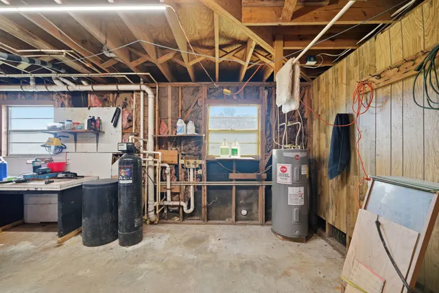 a view of storage and utility room