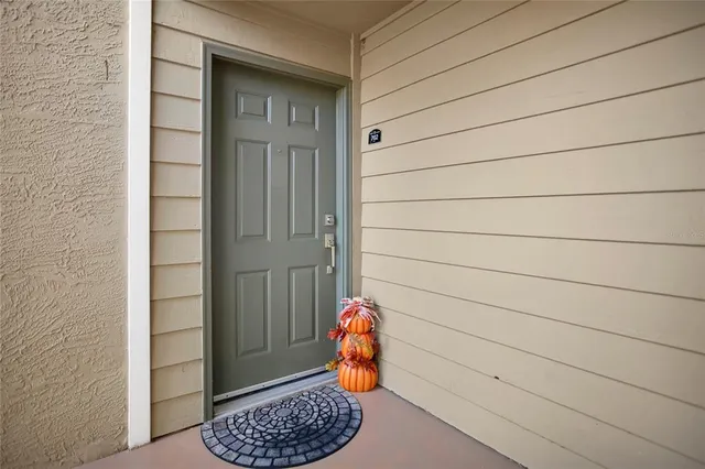 a backyard of a house