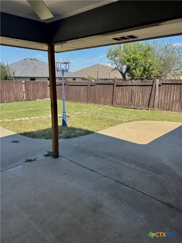 a view of an outdoor space and a yard