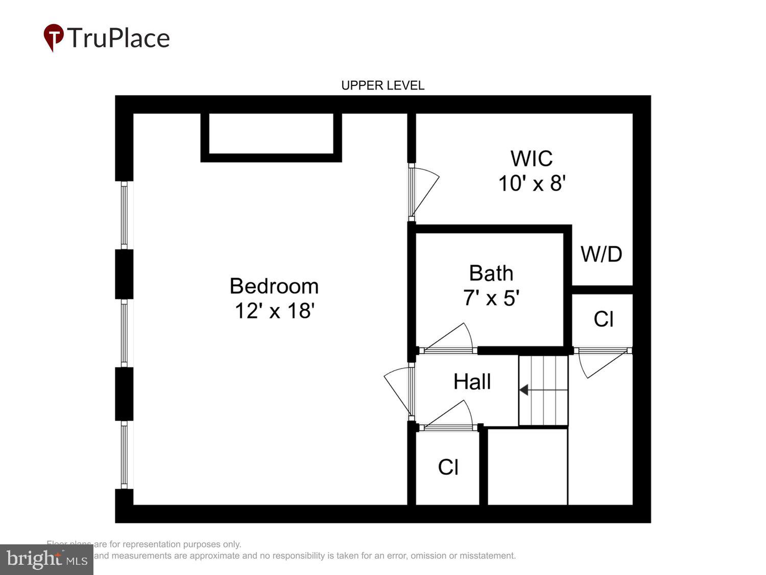 1953 Calvert Street Northwest, Unit D Washington, DC 20009 - Photo 36 of 36 Upper Level Floor Plan