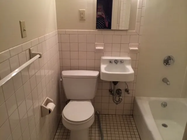 a bathroom with a sink a toilet and a bathtub