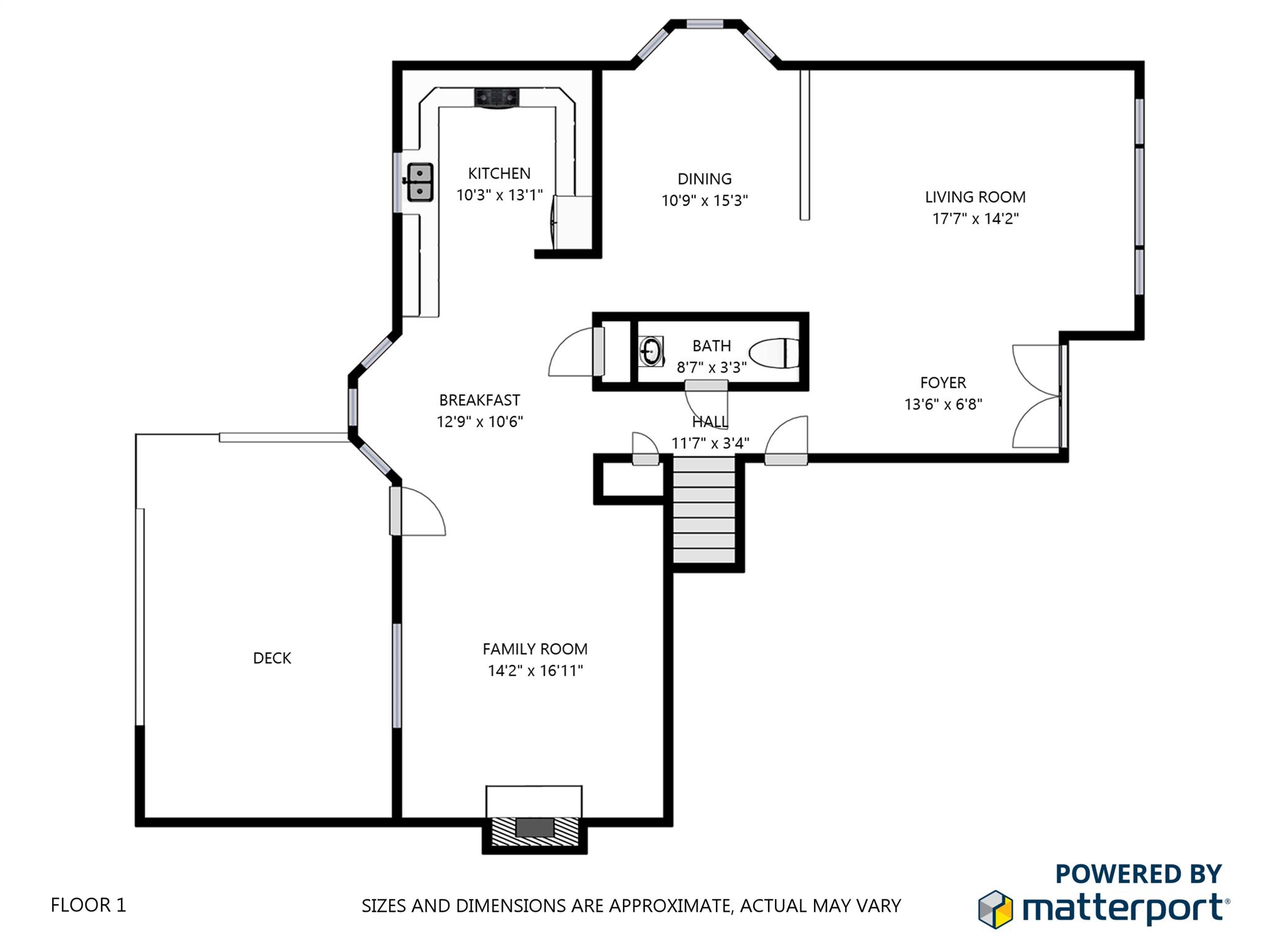 4020 Bryce Road Nashville, TN 37211 - Photo 25 of 26 First floor plan