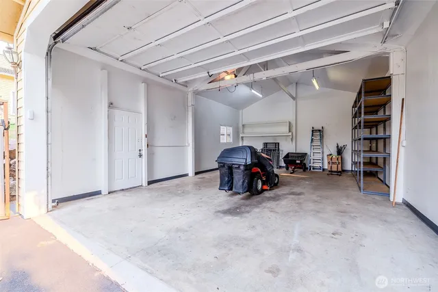 a view of car garage