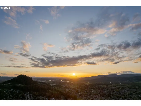 a view of city and mountain