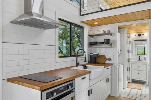 a room with storage and utility