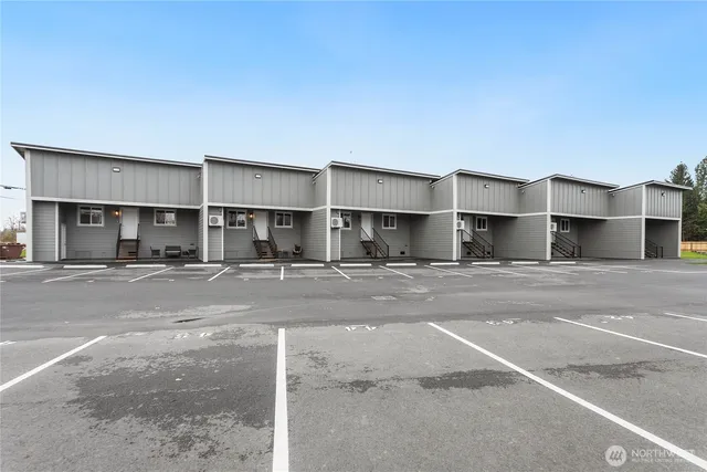 a view of street with a house