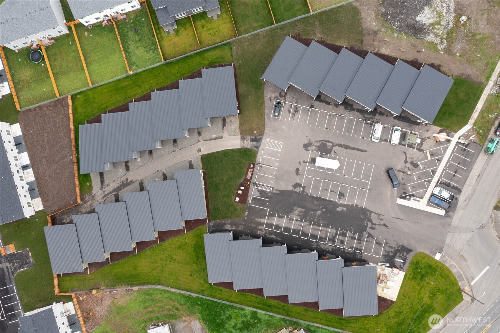 316 Everson Road, Unit D Everson, WA 98247 - Photo 13 of 38 an aerial view of a house with a garden