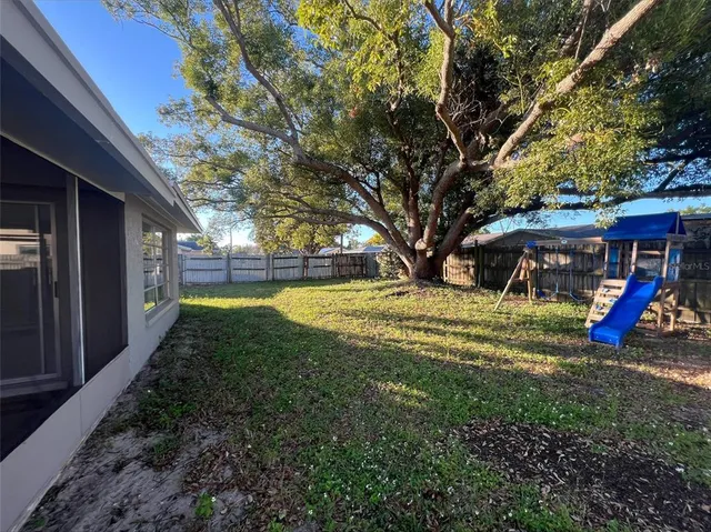 a view of outdoor space with garden