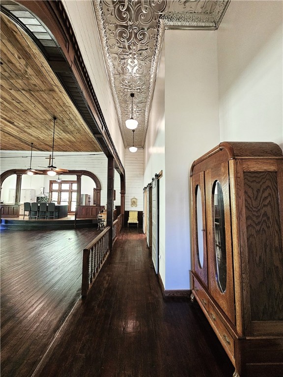 1100 South Tyler Street Thornton, TX 76687 - Photo 14 of 26 a view of entryway and hall with wooden floor