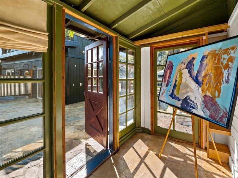 3541 Thacher Road Ojai, CA 93023 - Photo 31 of 50 a view of an entryway with a glass door