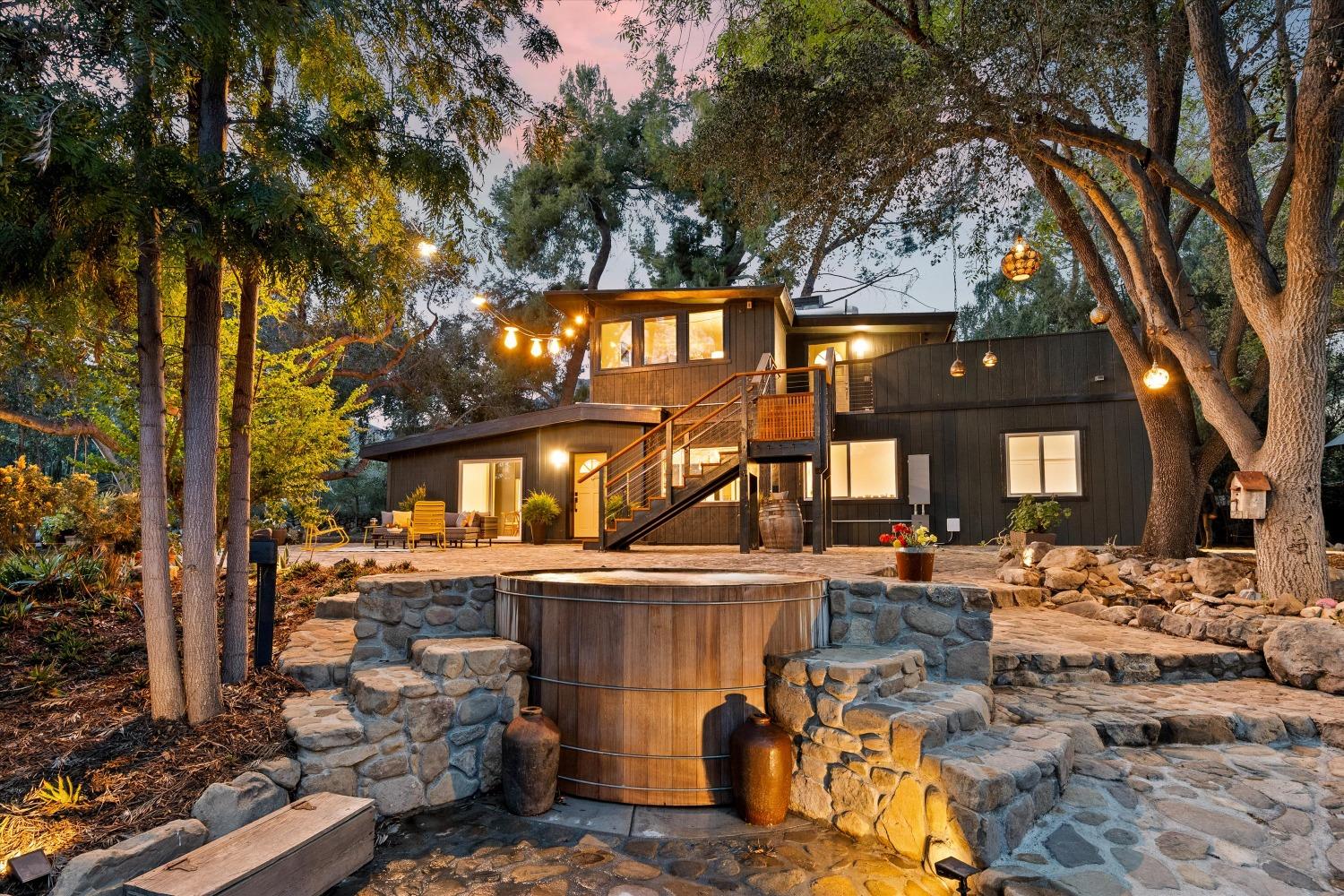 3541 Thacher Road Ojai, CA 93023 - Photo 48 of 50 a view of a building with a lot of trees