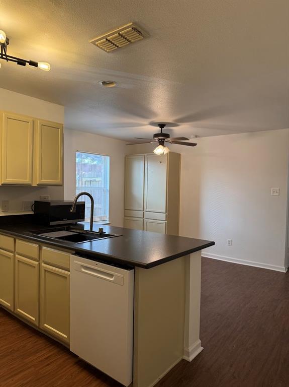 1221 Village Garden Azle, TX 76020 - Photo 6 of 23 a kitchen with sink and refrigerator