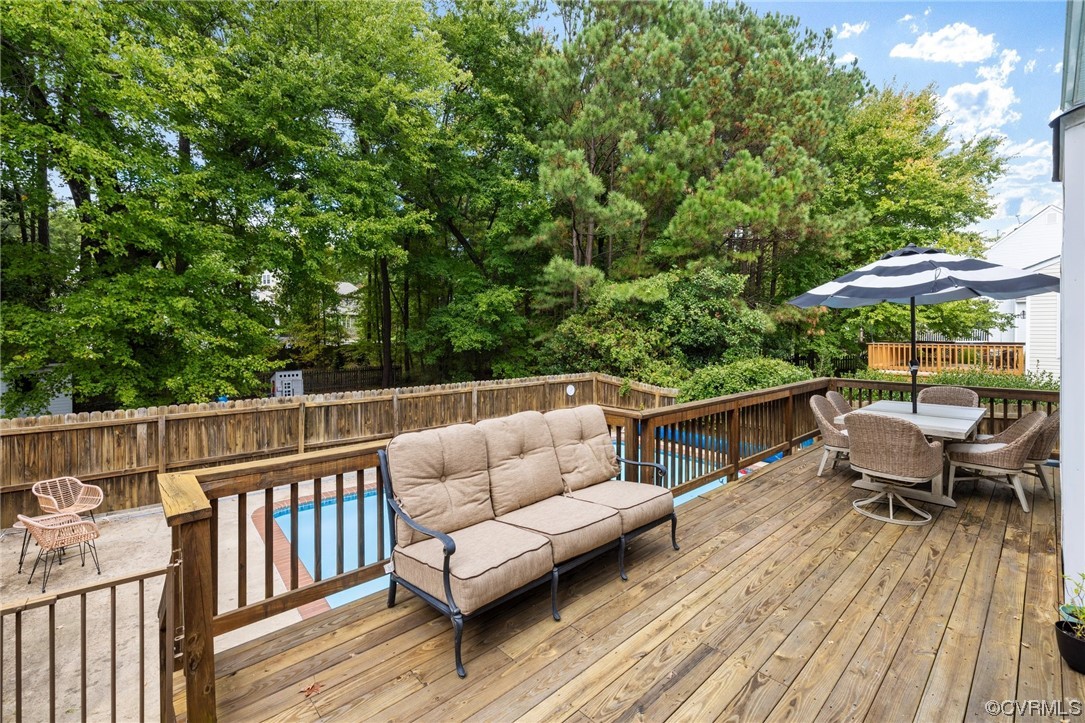 2540 Dunham Road Henrico, VA 23233 - Photo 33 of 40 a view of house with outdoor seating and wooden floor