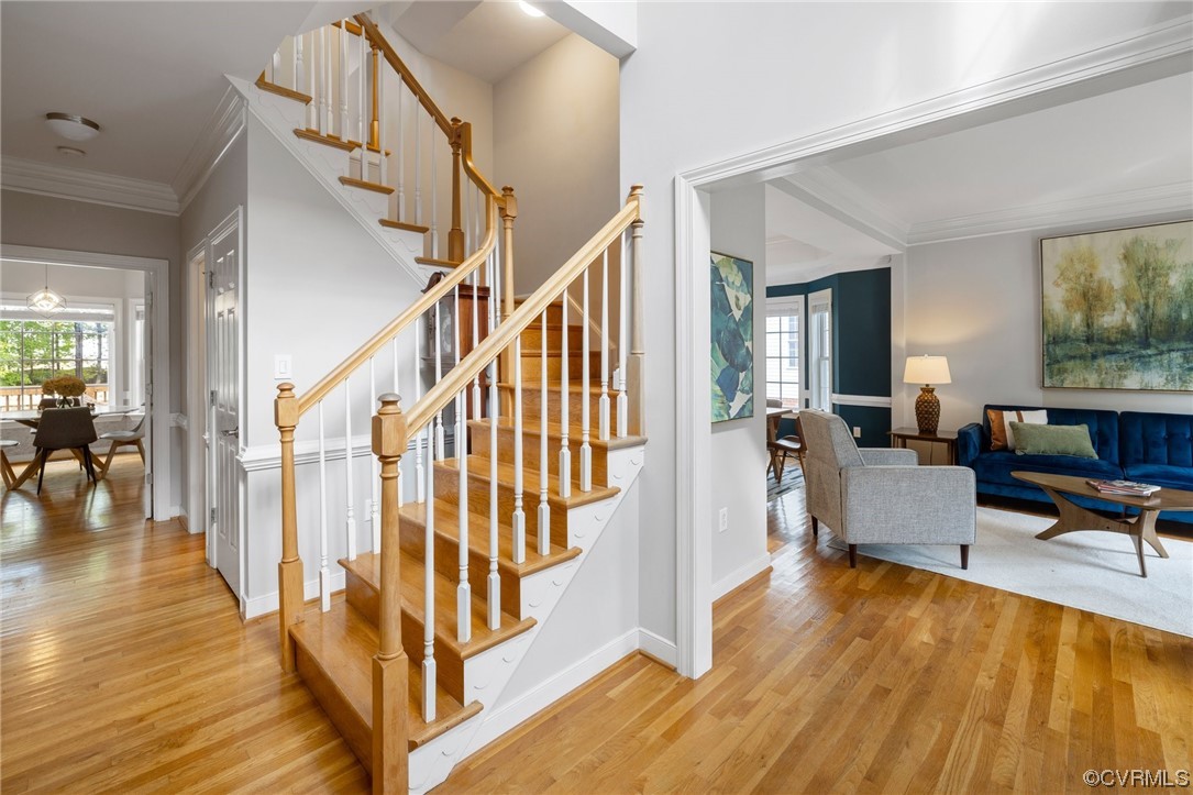 2540 Dunham Road Henrico, VA 23233 - Photo 4 of 40 a view of entryway and hall with wooden floor