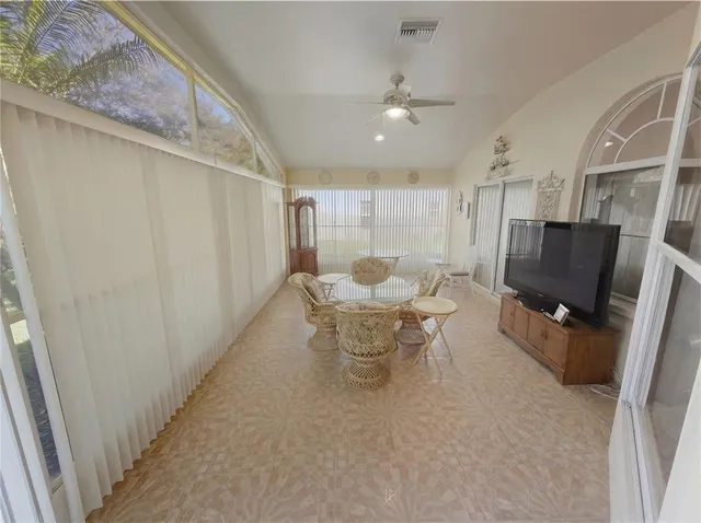 an aerial view of a house with outdoor space and a outdoor space