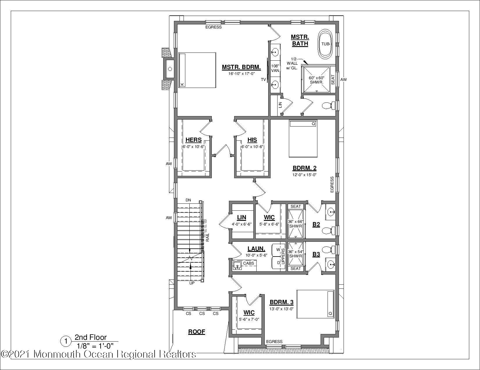 317 Ludlow Avenue Spring Lake, NJ 07762 - Photo 27 of 28 Second Floor Plan