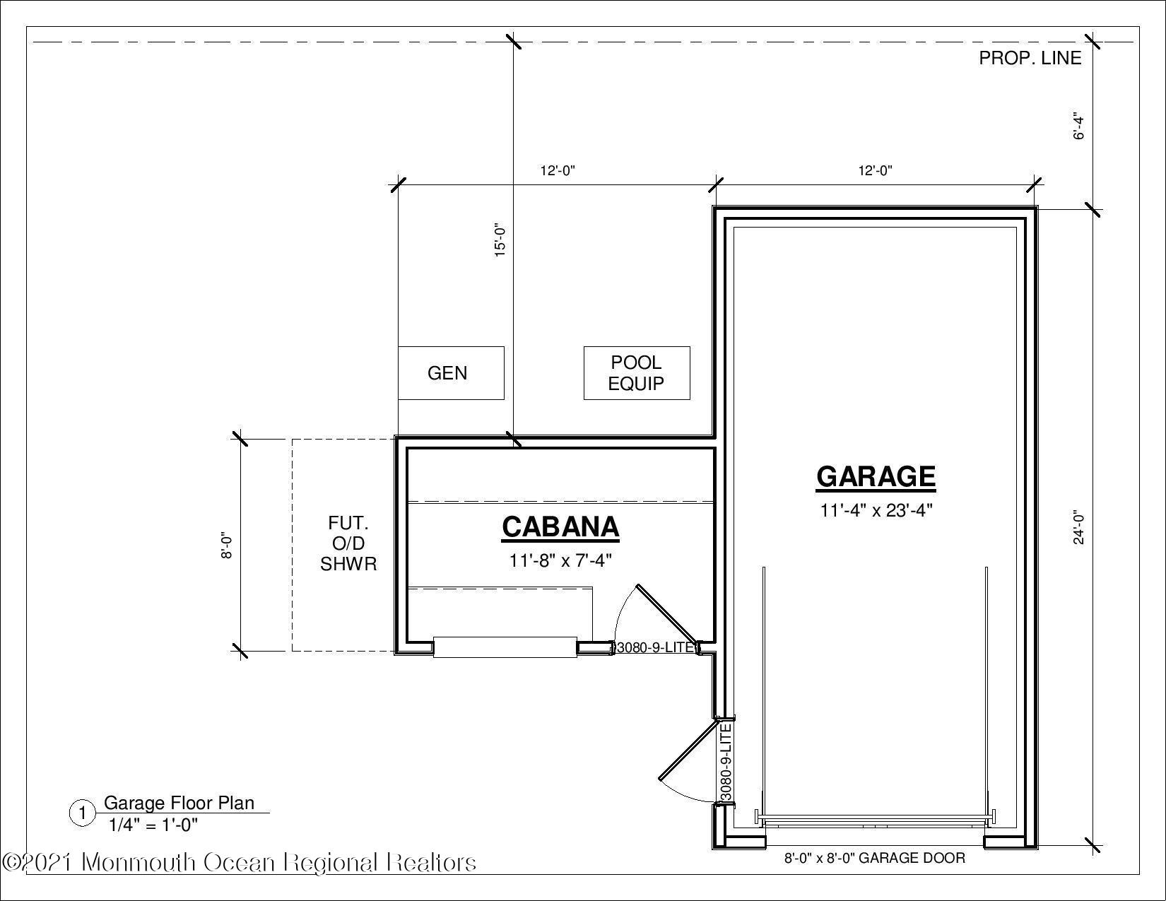 317 Ludlow Avenue Spring Lake, NJ 07762 - Photo 14 of 28 Cabana and Garage Plan