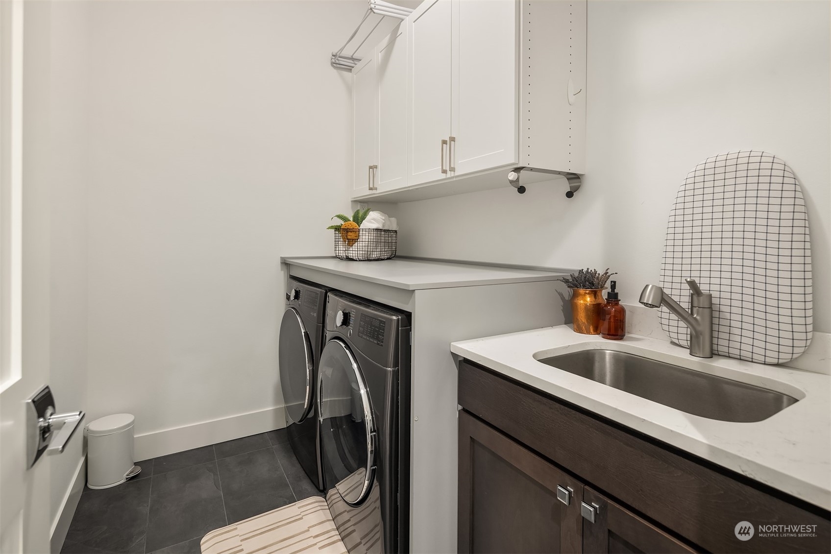 36234 Southeast Fish Hatchery Road Fall City, WA 98024 - Photo 23 of 40 a utility room with sink dryer and washer