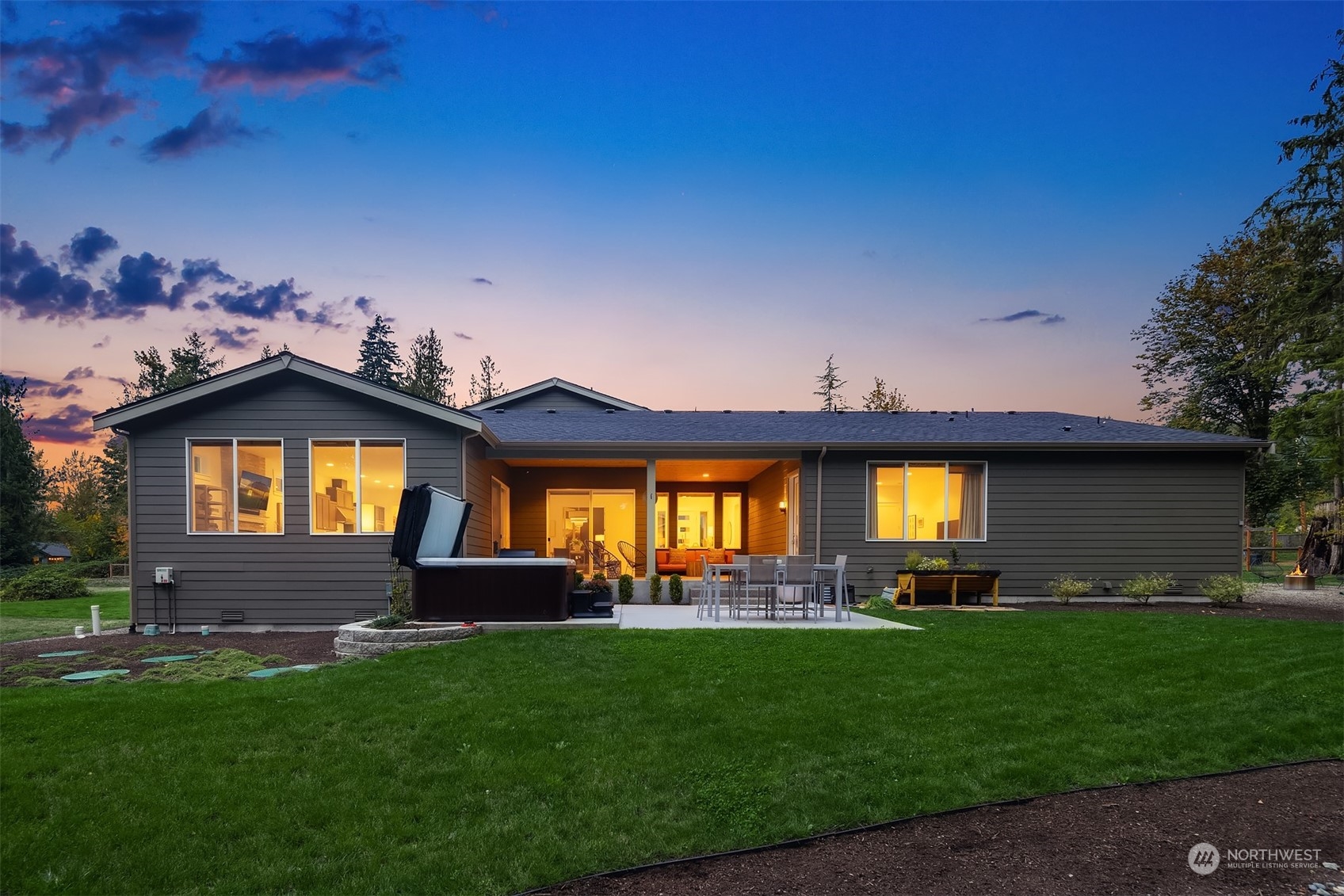 36234 Southeast Fish Hatchery Road Fall City, WA 98024 - Photo 29 of 40 a front view of a house with a yard