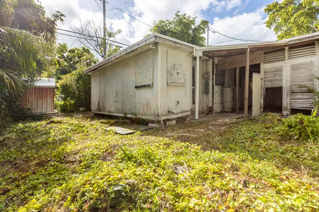 a backyard of a house